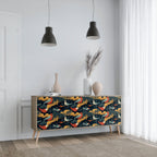 FOWLY DAZE Sideboard mit 3 Türen in Eiche-Optik
