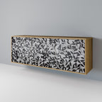 CHARCOAL SPROUT Sideboard mit 3 Türen in Eiche-Optik