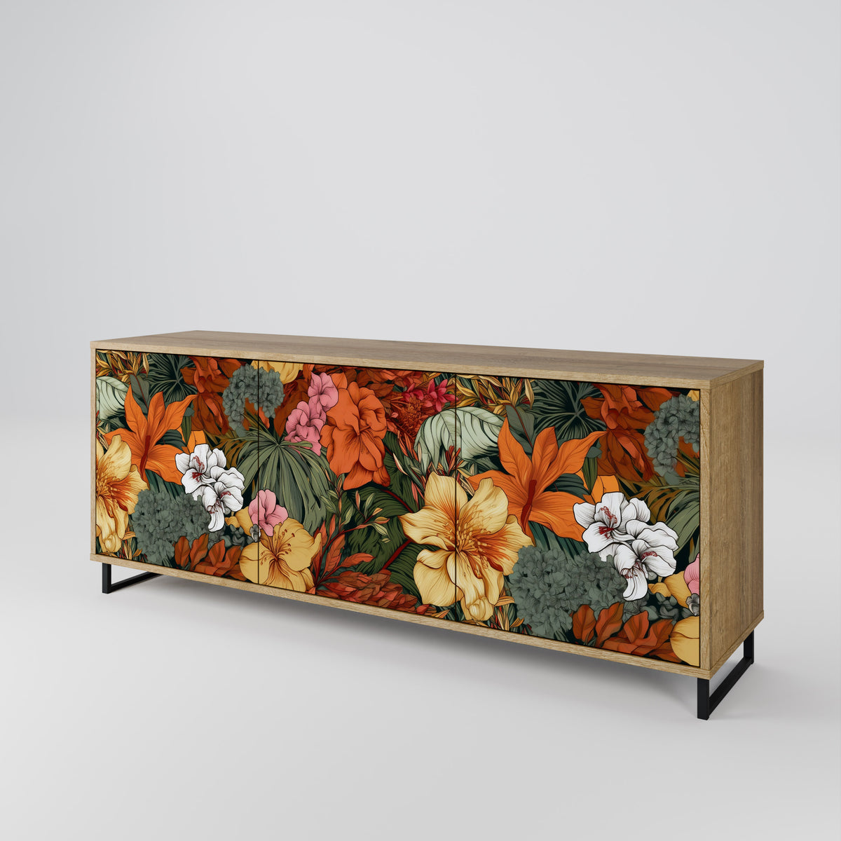 RADIANT FLORA 3-türiges Sideboard