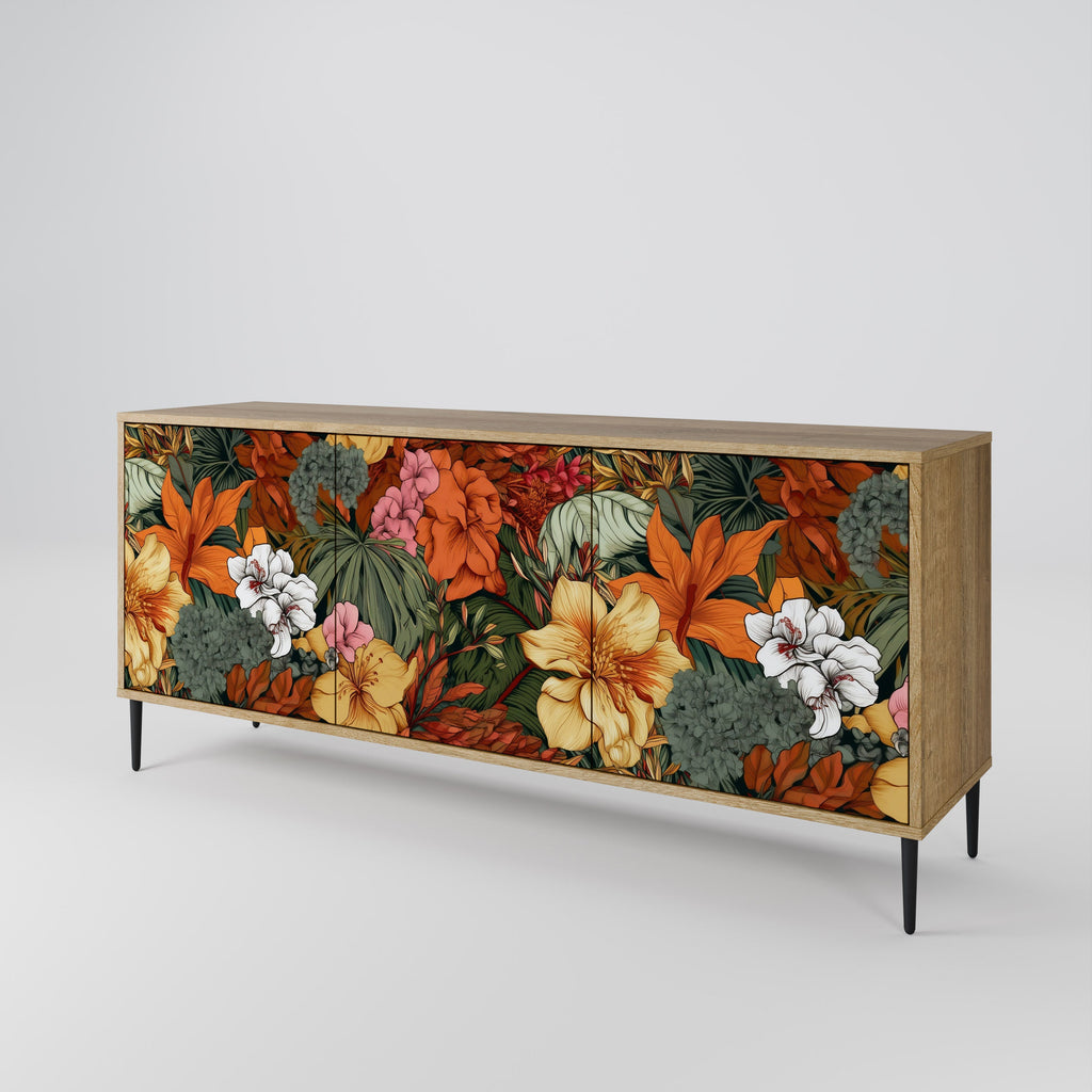 RADIANT FLORA 3-türiges Sideboard in Eichenoptik