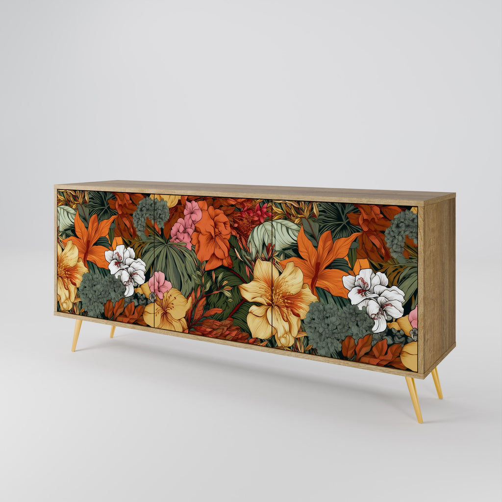 RADIANT FLORA 3-türiges Sideboard in Eichenoptik