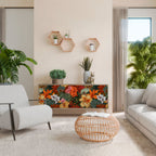 RADIANT FLORA Sideboard mit 3 Türen in Eiche-Optik