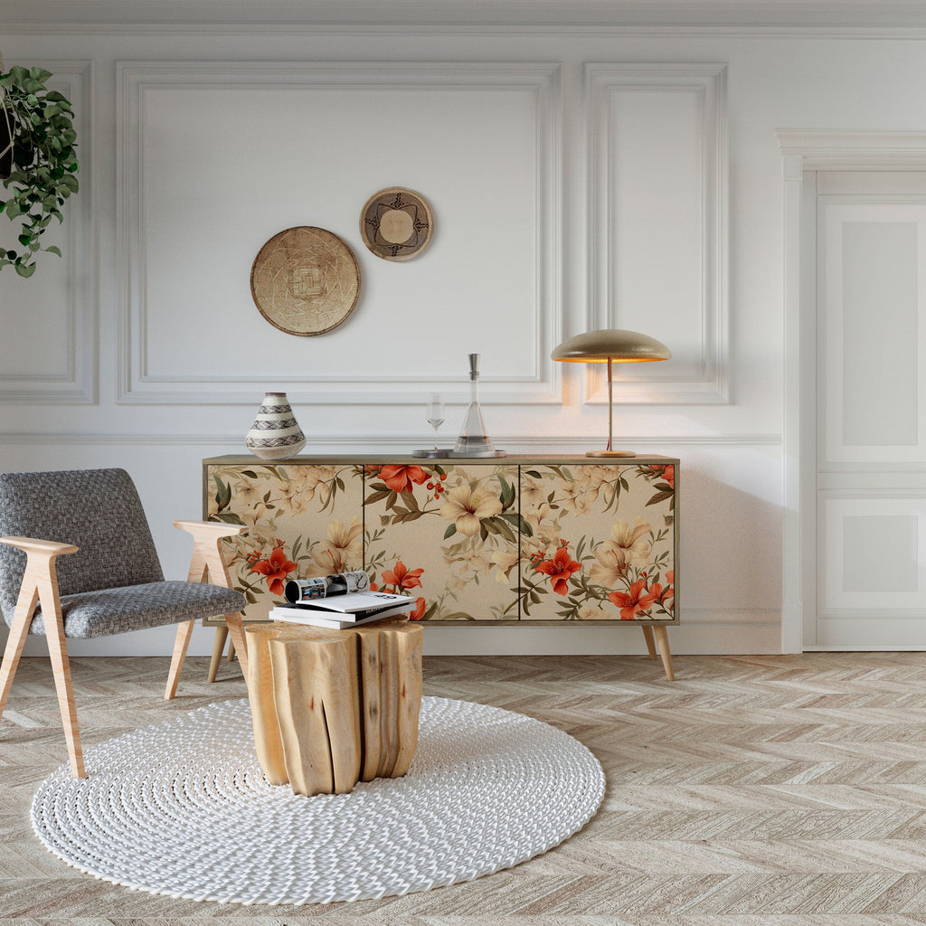 BLOOMING HARMONY 3-türiges Sideboard in Eichenoptik