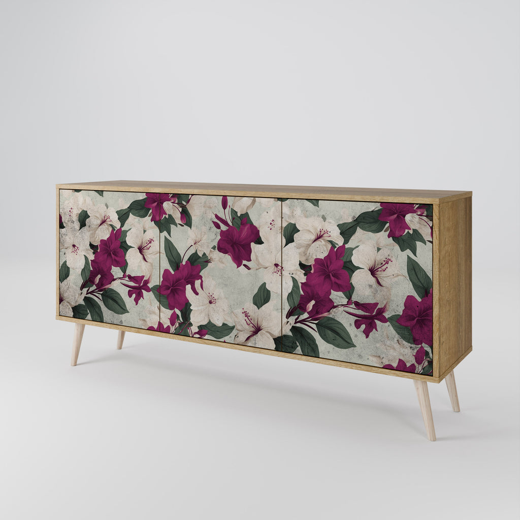 FLOWERET DREAM 3-türiges Sideboard in Eichenoptik