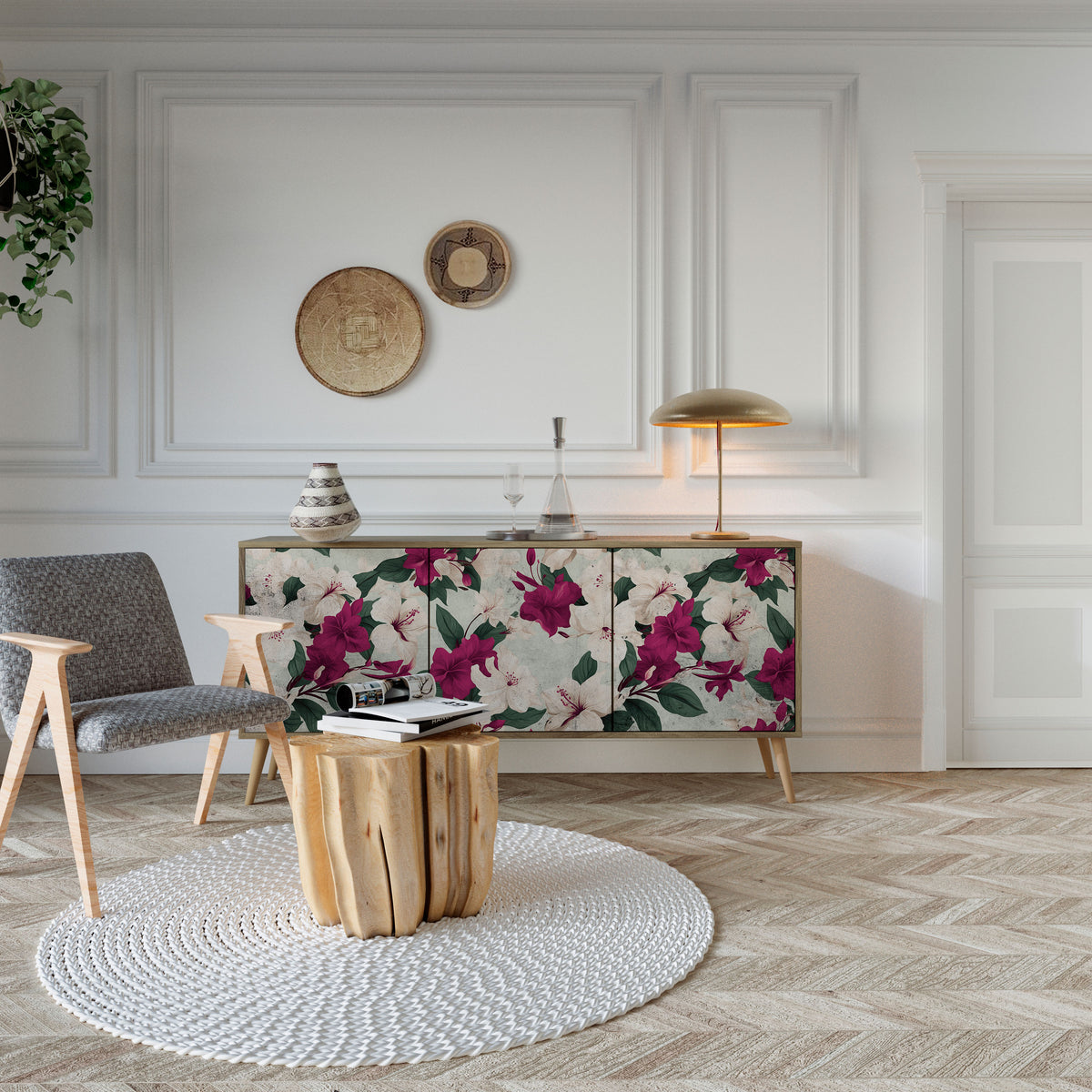 FLOWERET DREAM 3-türiges Sideboard