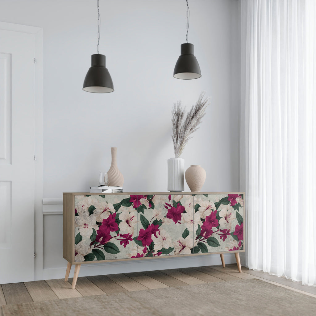 FLOWERET DREAM 3-türiges Sideboard in Eichenoptik