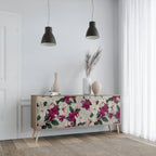 FLOWERET DREAM Sideboard mit 3 Türen in Eiche-Optik
