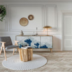 THE GREAT WAVE AT KANAGAWA Sideboard mit 3 Türen in Eiche-Optik