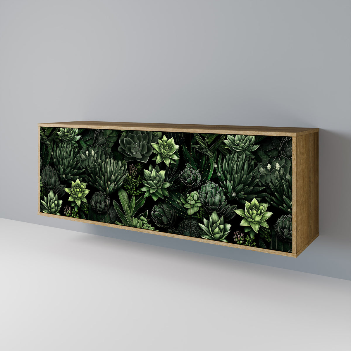 SUCCULENT JUNGLE 3-türiges Sideboard