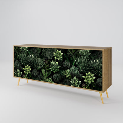 SUCCULENT JUNGLE 3-türiges Sideboard