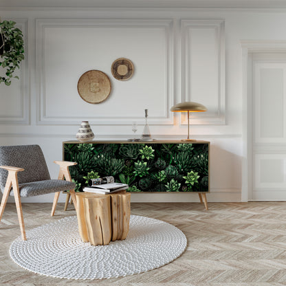 SUCCULENT JUNGLE 3-türiges Sideboard