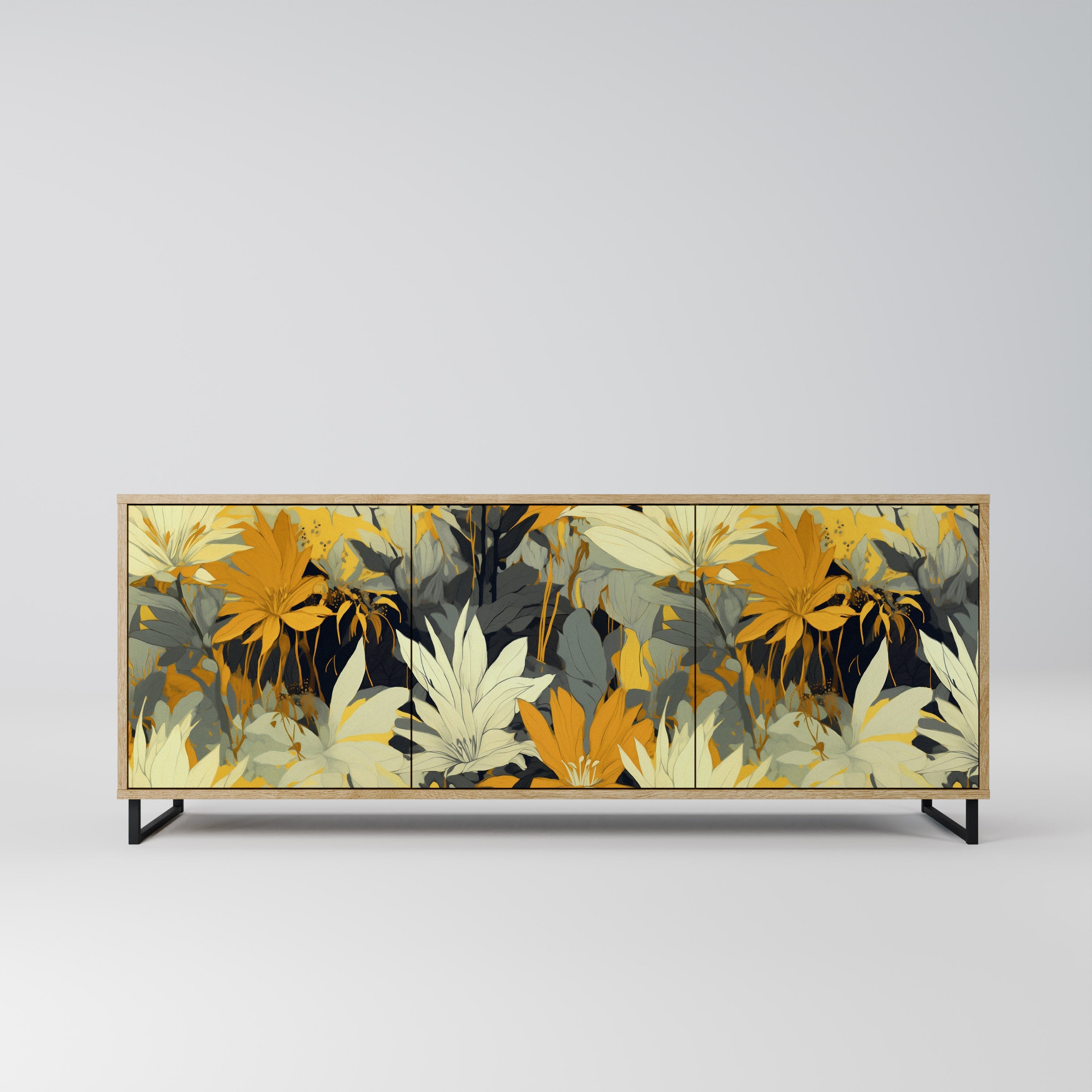 SUNKISSED LILY 3-türiges Sideboard in Eichenoptik