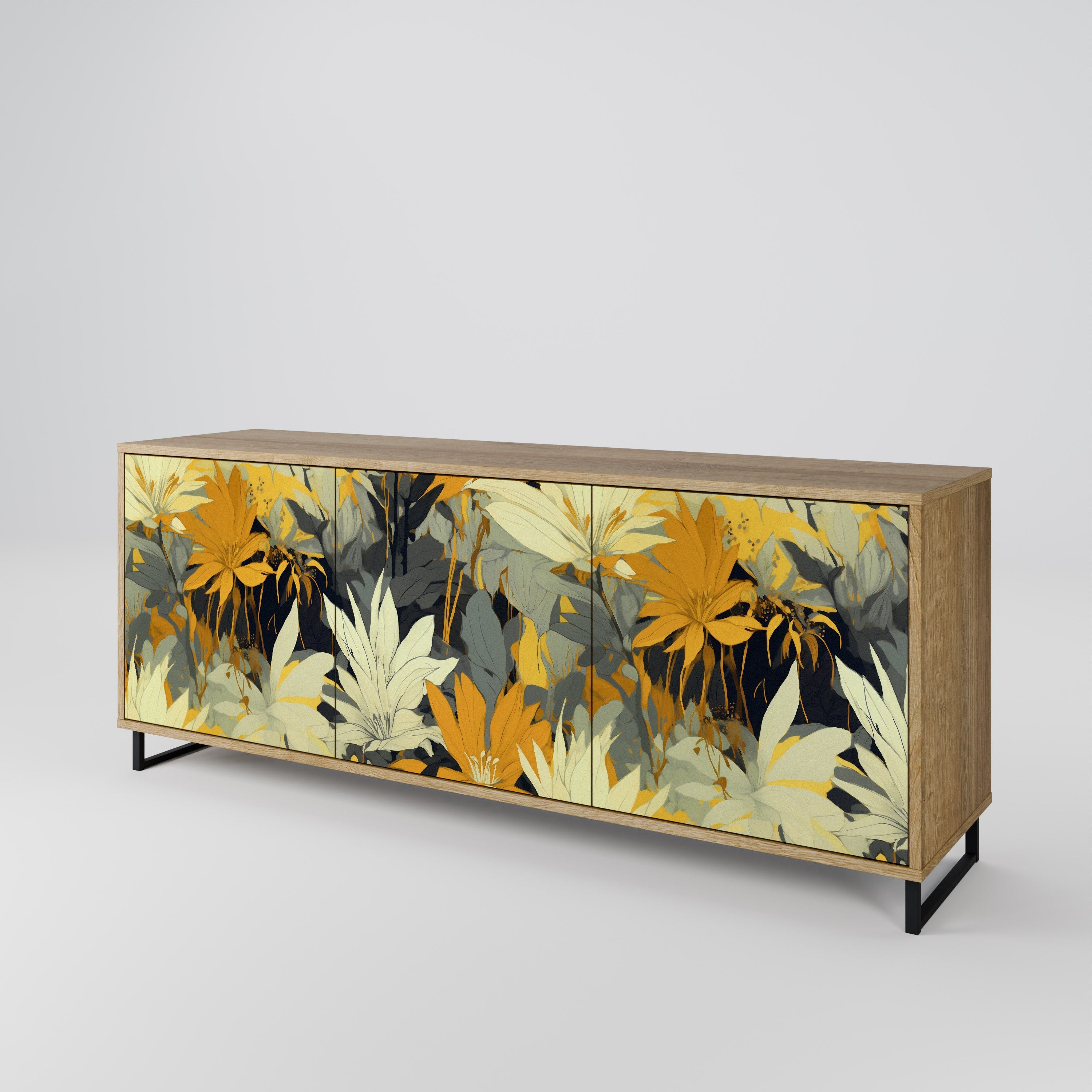SUNKISSED LILY 3-türiges Sideboard in Eichenoptik