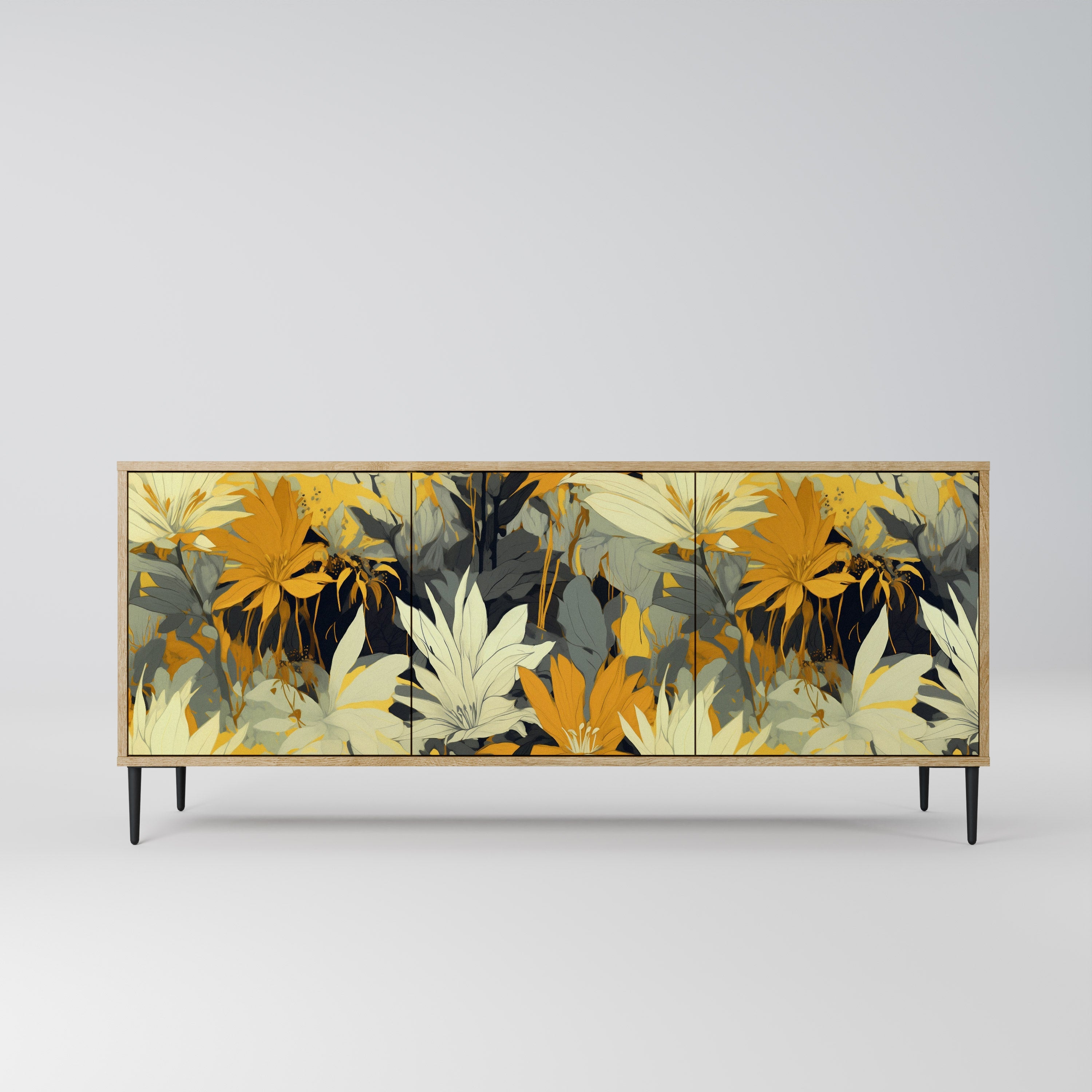 SUNKISSED LILY 3-türiges Sideboard in Eichenoptik