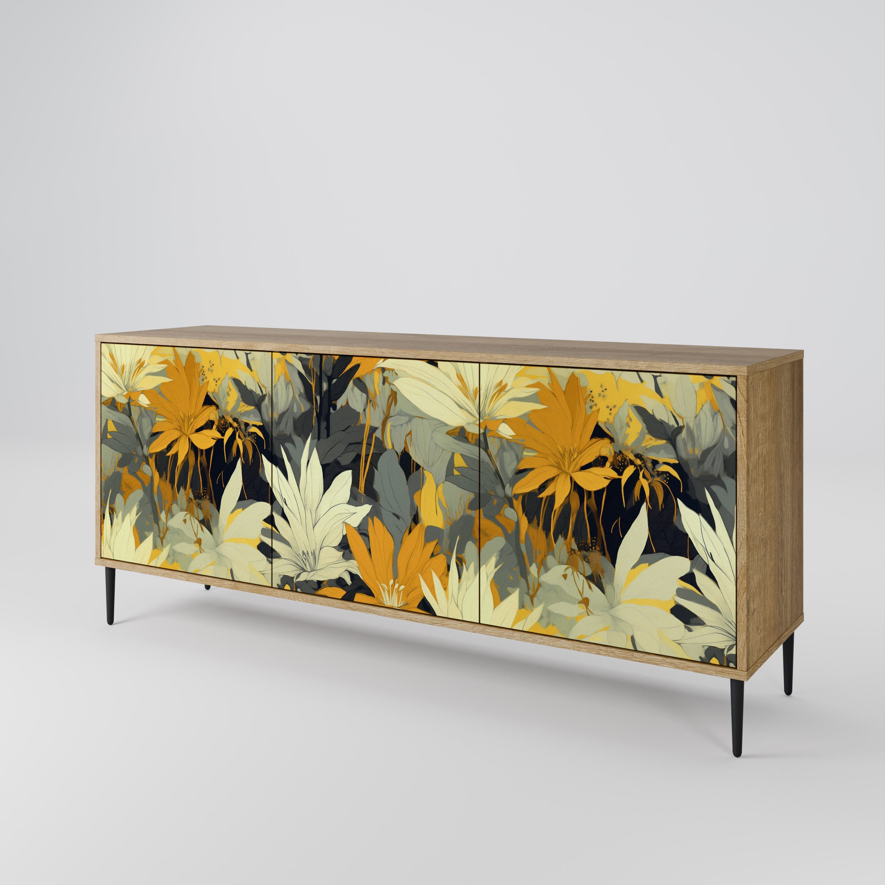 SUNKISSED LILY 3-türiges Sideboard in Eichenoptik