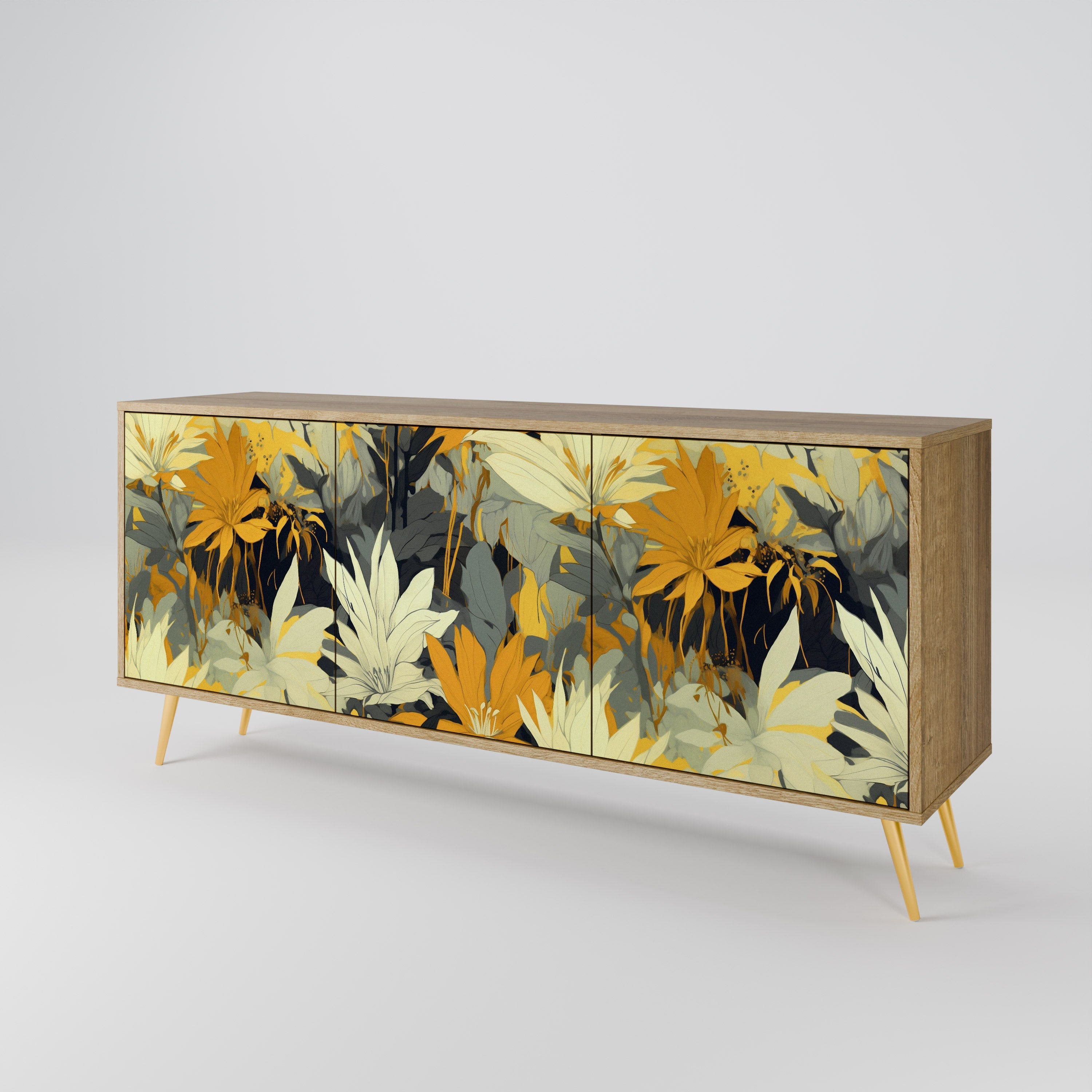 SUNKISSED LILY 3-türiges Sideboard in Eichenoptik
