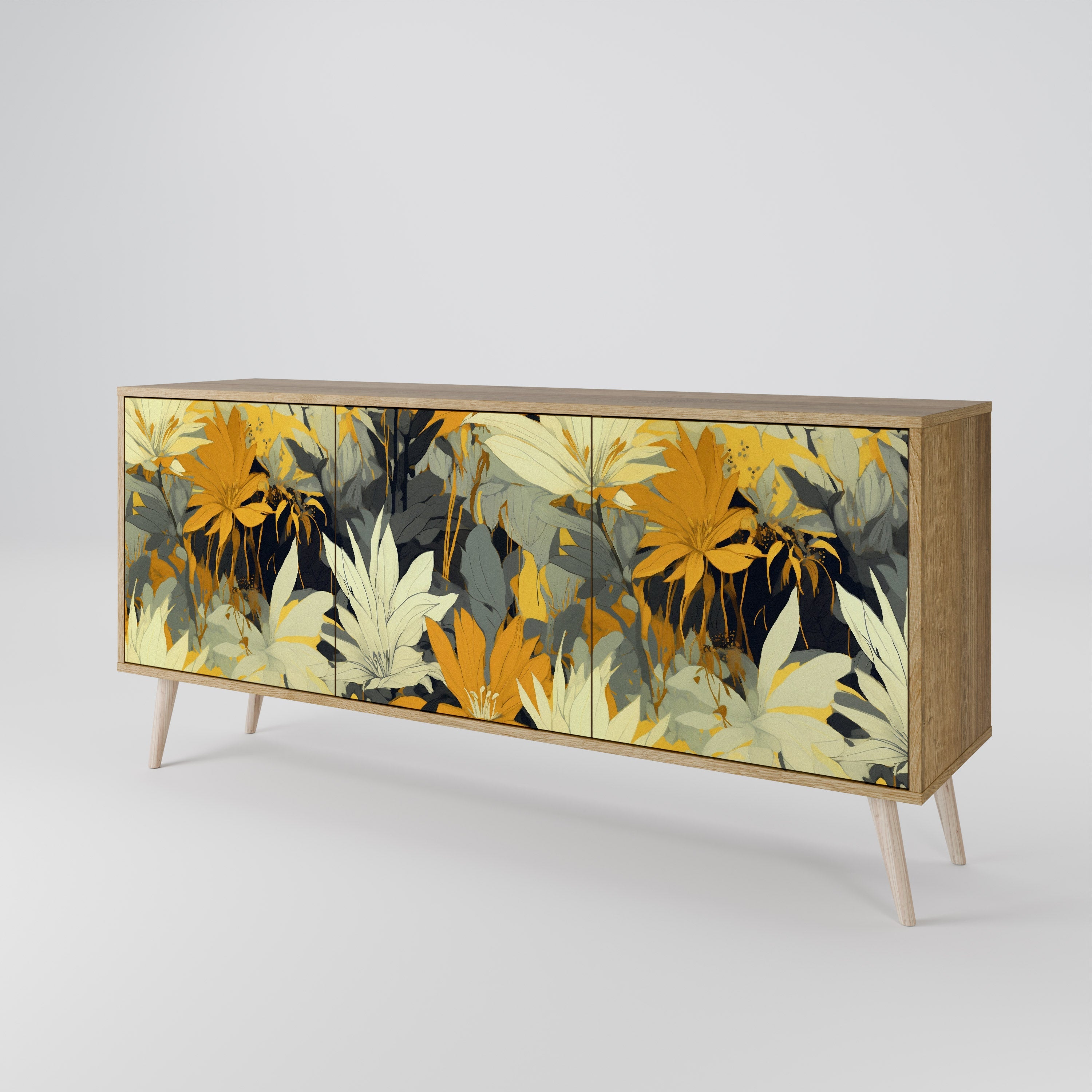 SUNKISSED LILY 3-türiges Sideboard in Eichenoptik