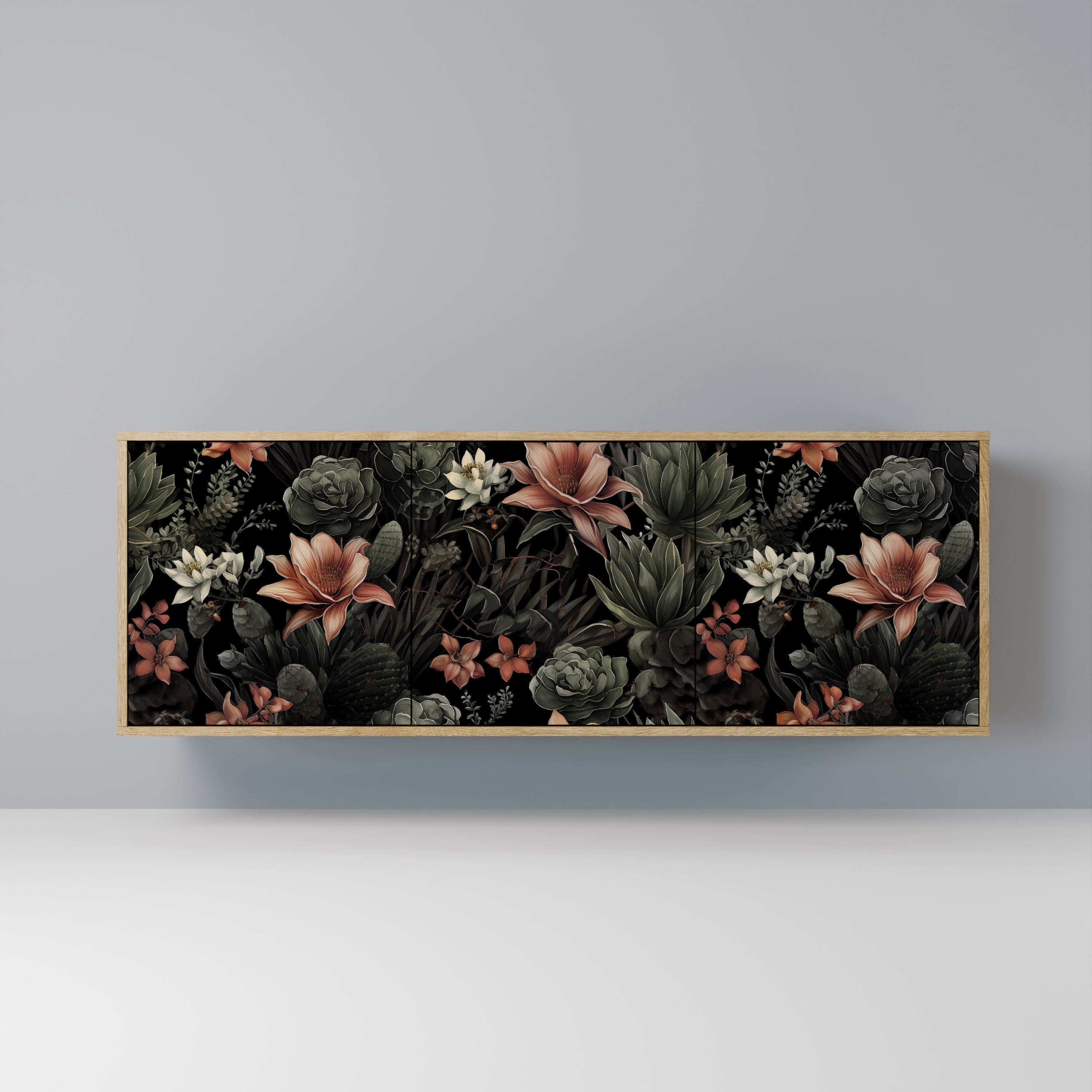 SECRET VERDURE 3-türiges Sideboard in Eichenoptik