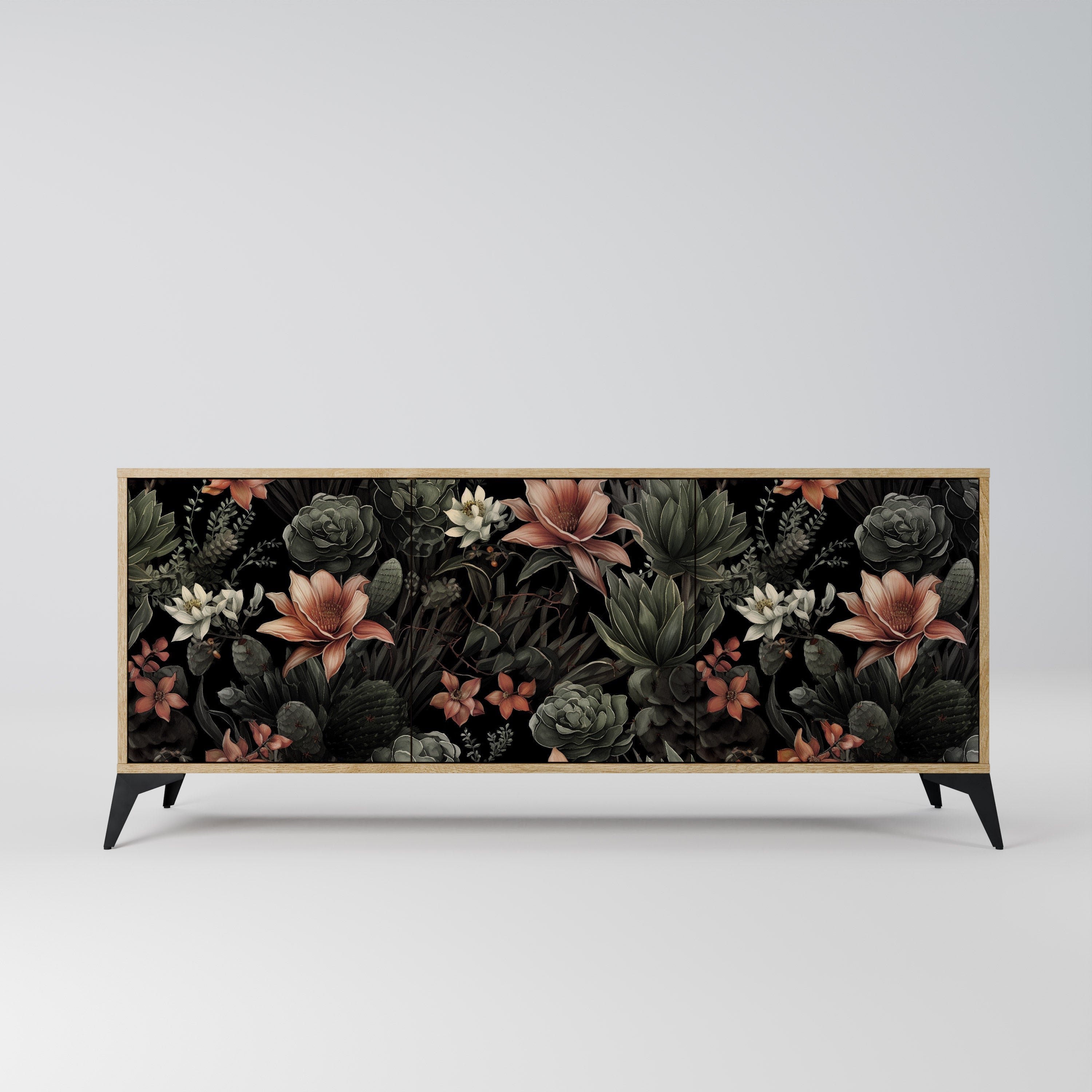 SECRET VERDURE 3-türiges Sideboard in Eichenoptik