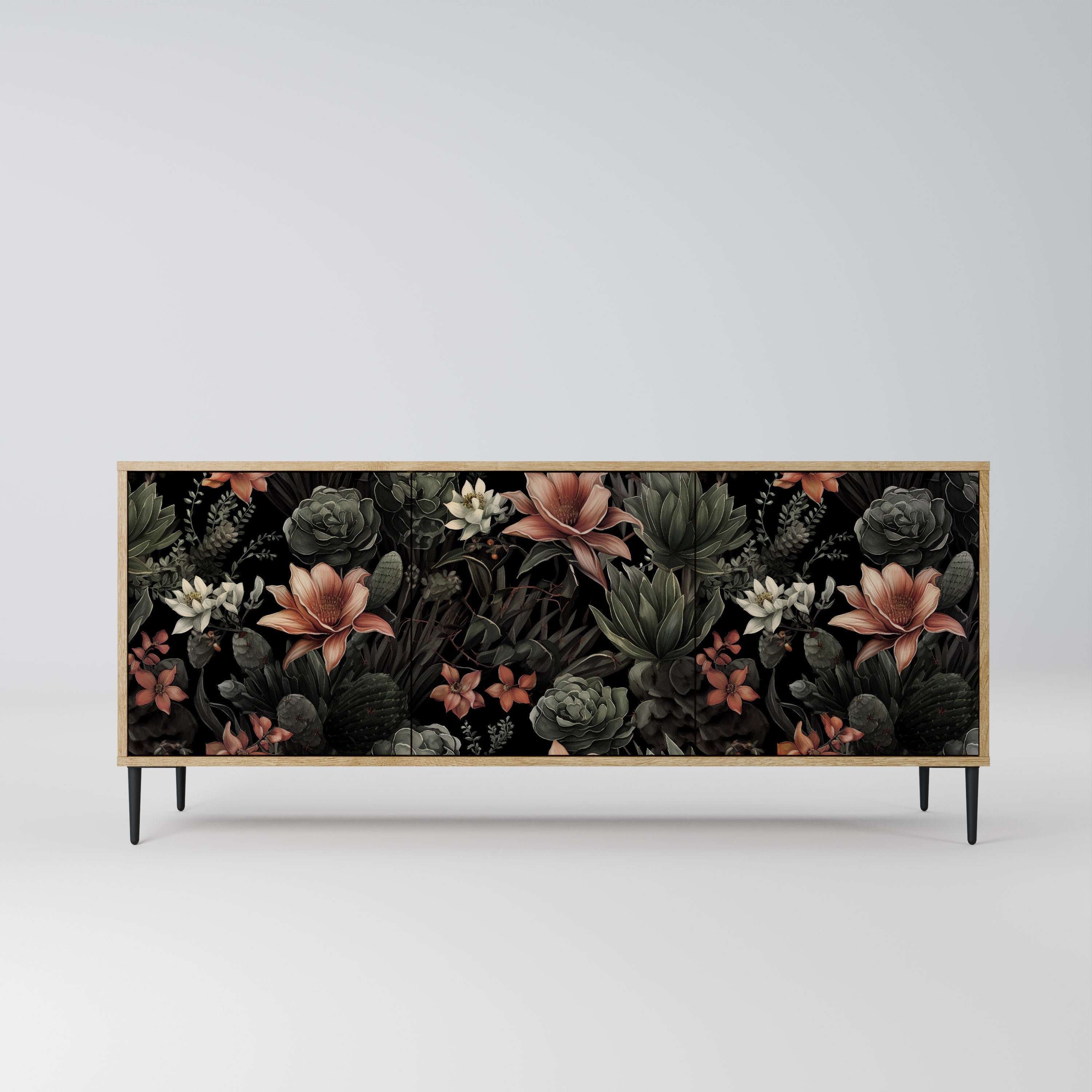 SECRET VERDURE 3-türiges Sideboard in Eichenoptik