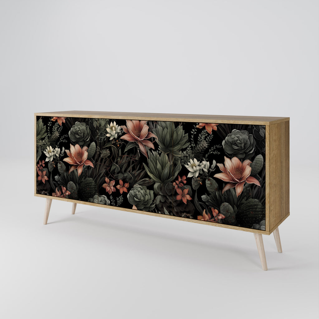 SECRET VERDURE 3-türiges Sideboard in Eichenoptik