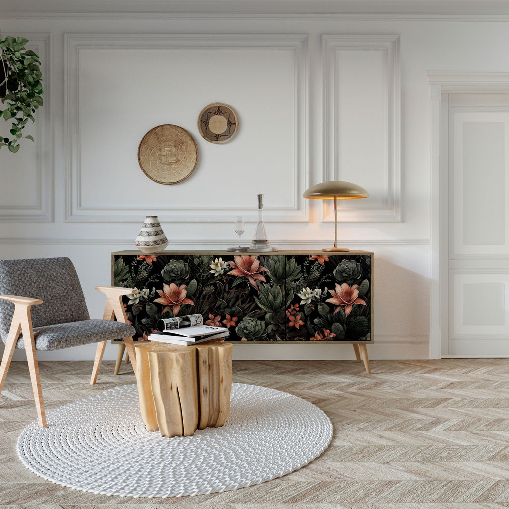 SECRET VERDURE 3-türiges Sideboard in Eichenoptik
