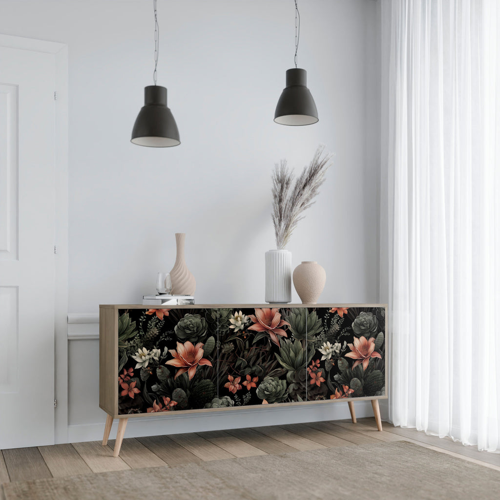 SECRET VERDURE 3-türiges Sideboard in Eichenoptik