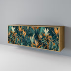 FLORAL SERENITY Sideboard mit 3 Türen in Eiche-Optik