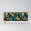 FLORAL SERENITY Sideboard mit 3 Türen in Eiche-Optik