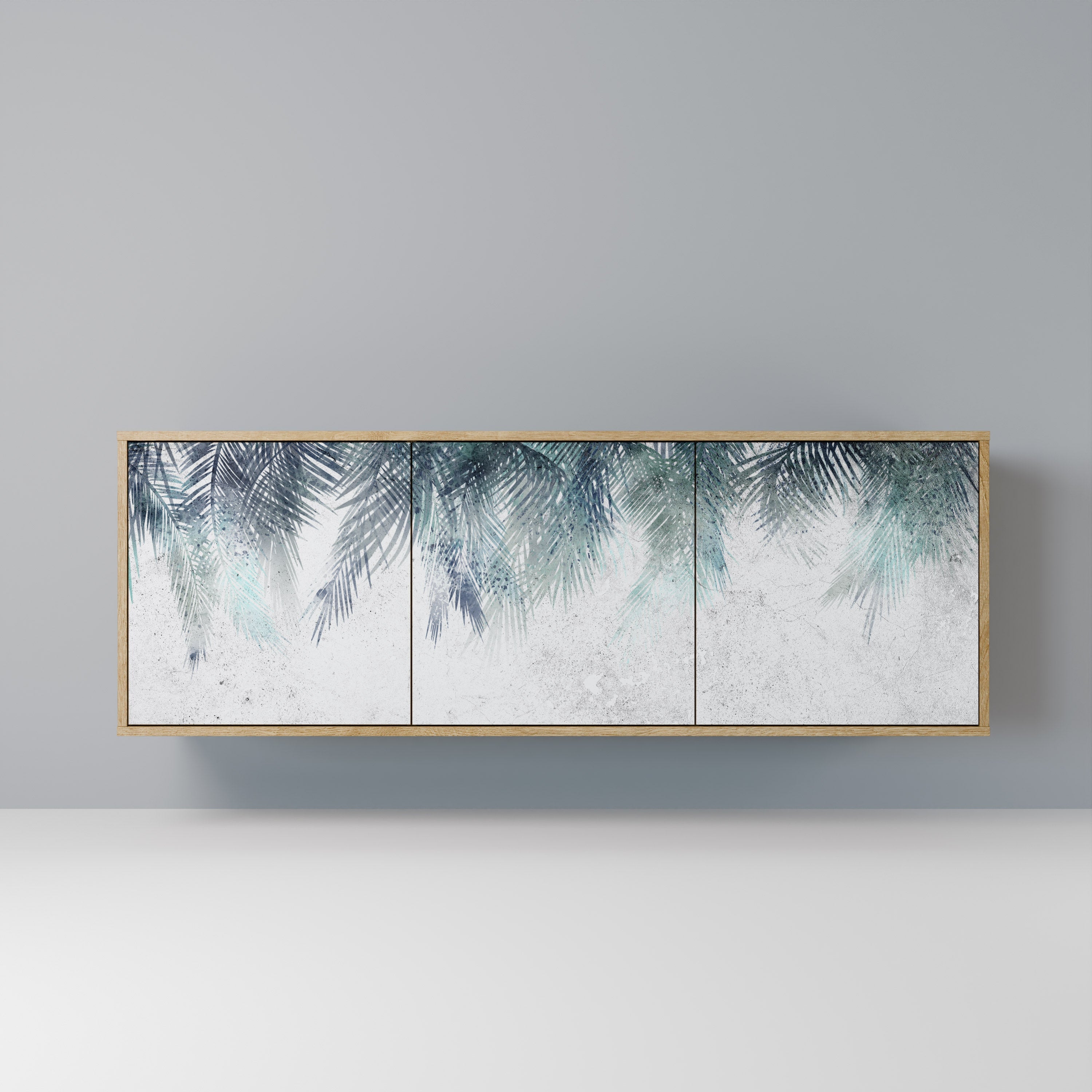 PALM VEIL 3-türiges Sideboard in Eichenoptik