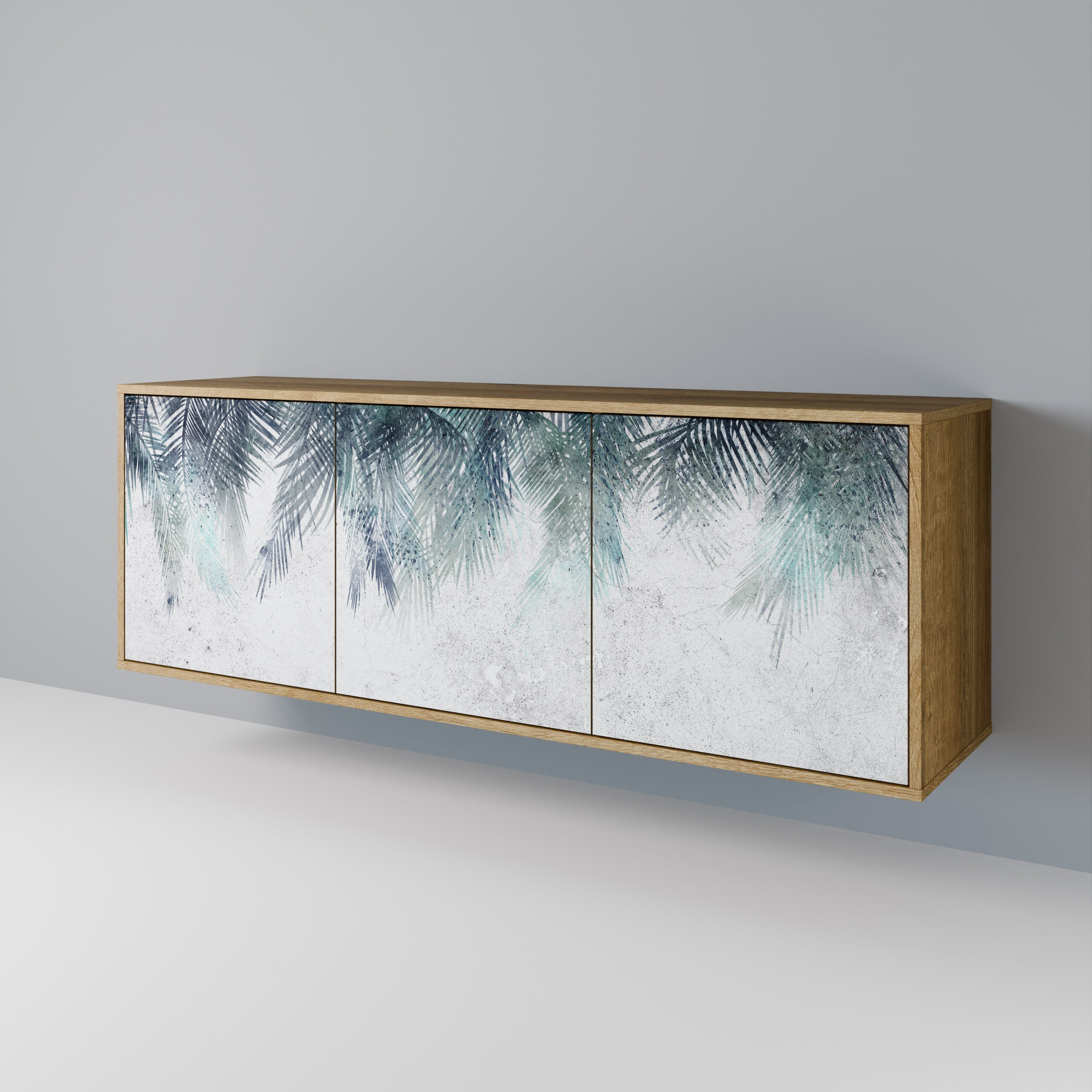 PALM VEIL 3-türiges Sideboard in Eichenoptik
