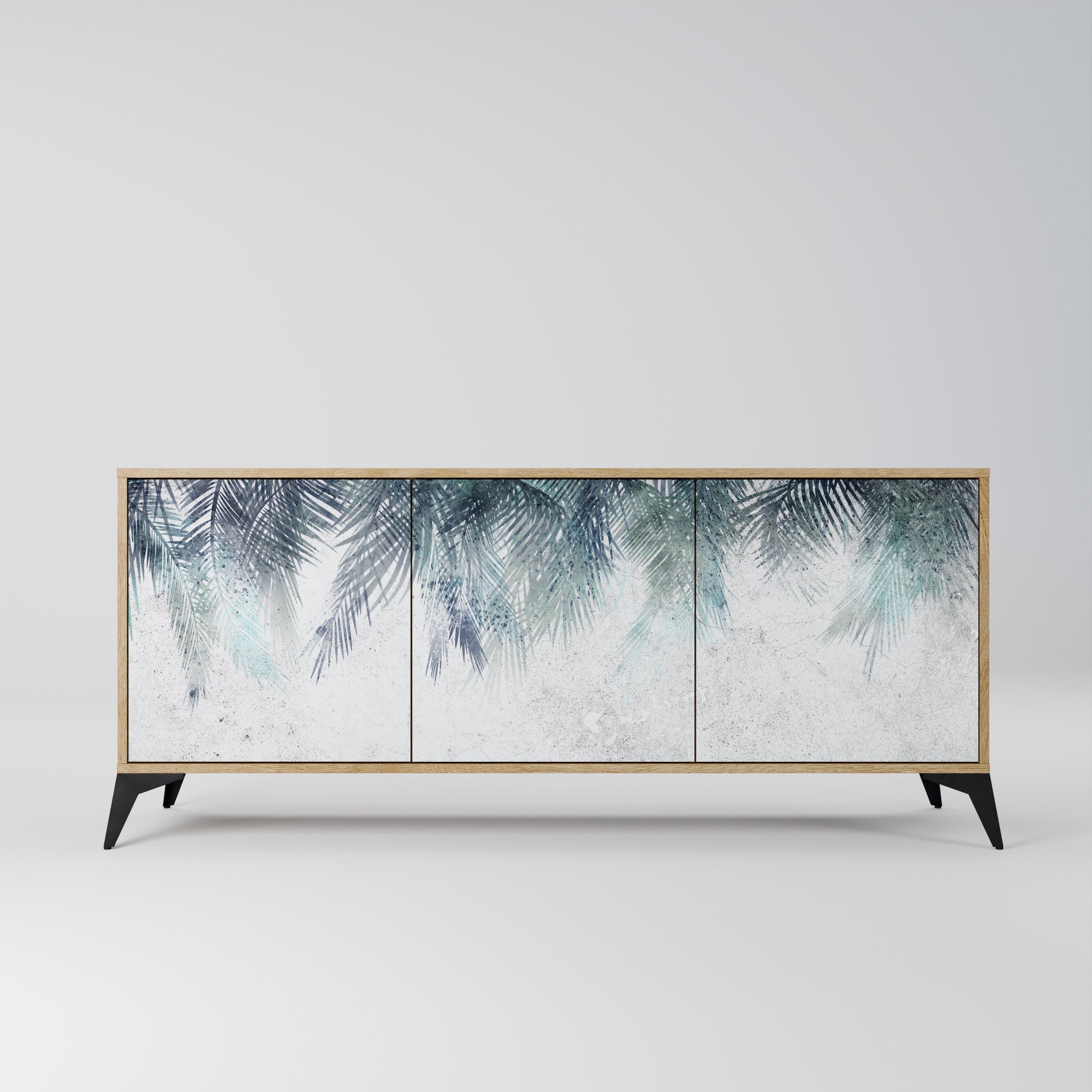 PALM VEIL 3-türiges Sideboard in Eichenoptik