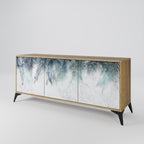 PALM VEIL Sideboard mit 3 Türen in Eiche-Optik