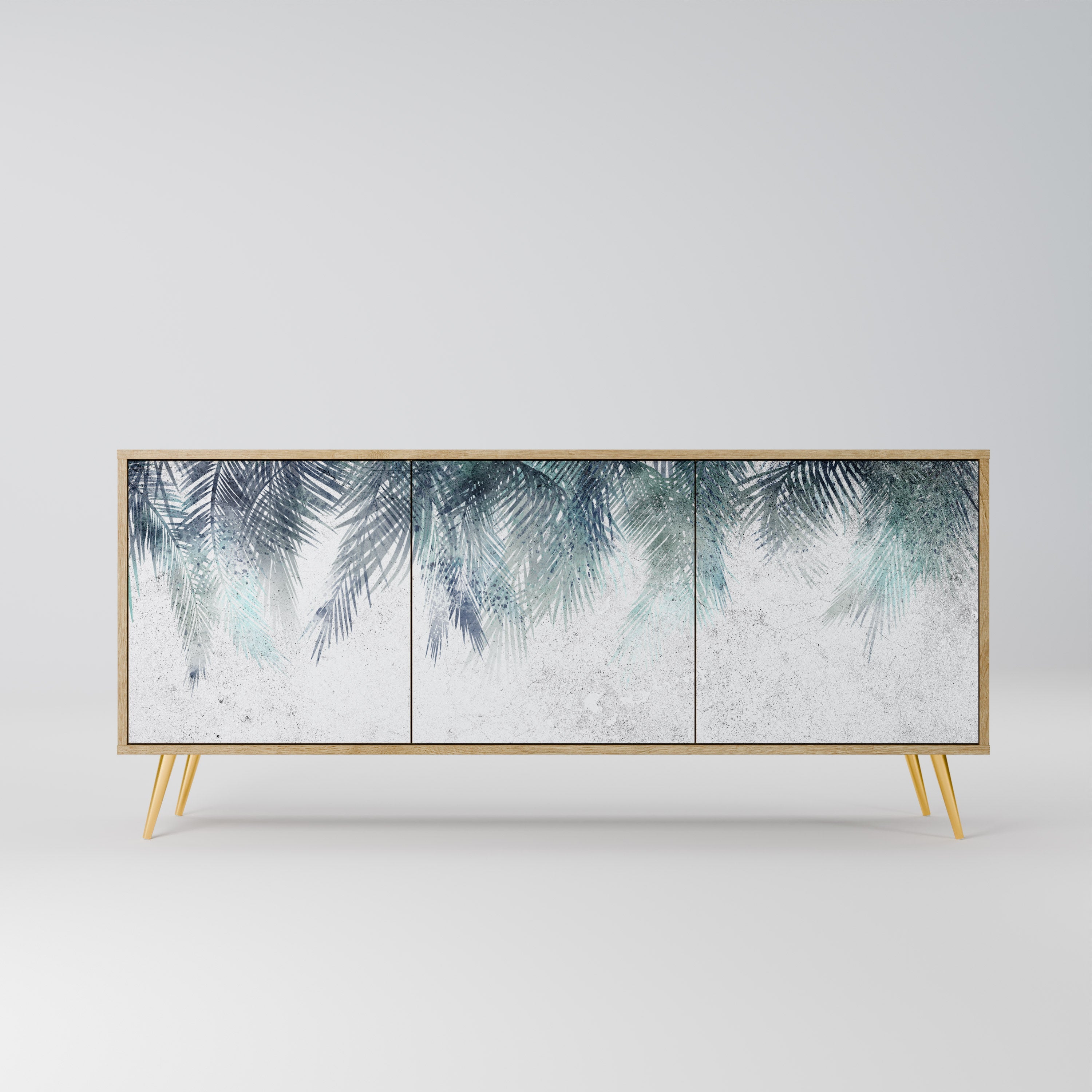 PALM VEIL 3-türiges Sideboard in Eichenoptik
