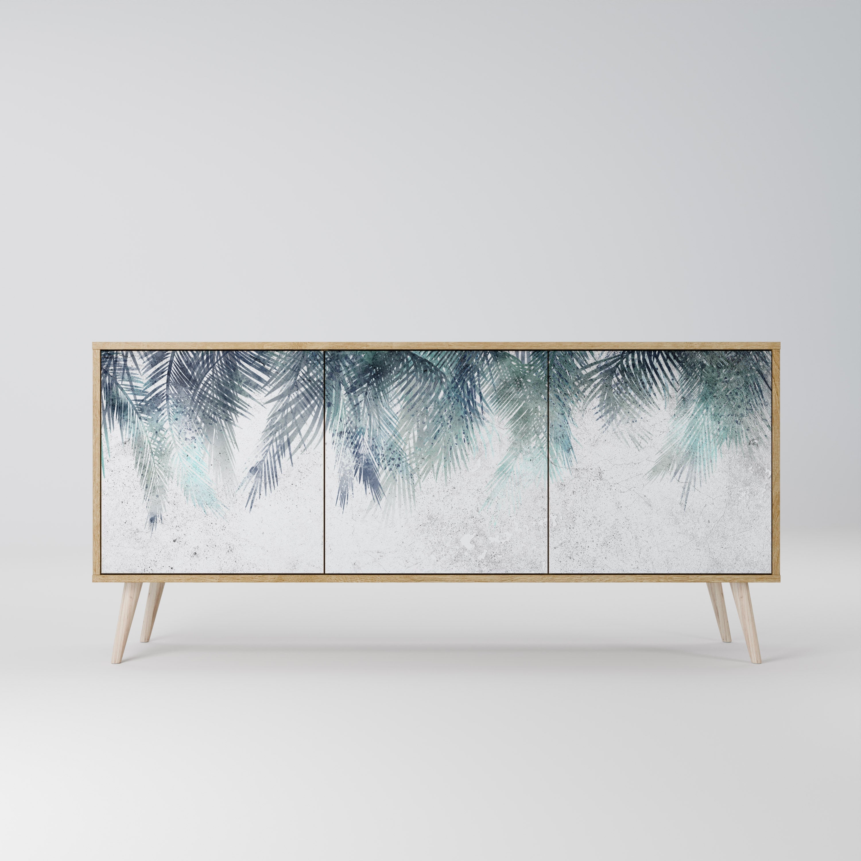 PALM VEIL 3-türiges Sideboard in Eichenoptik