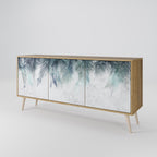 PALM VEIL Sideboard mit 3 Türen in Eiche-Optik