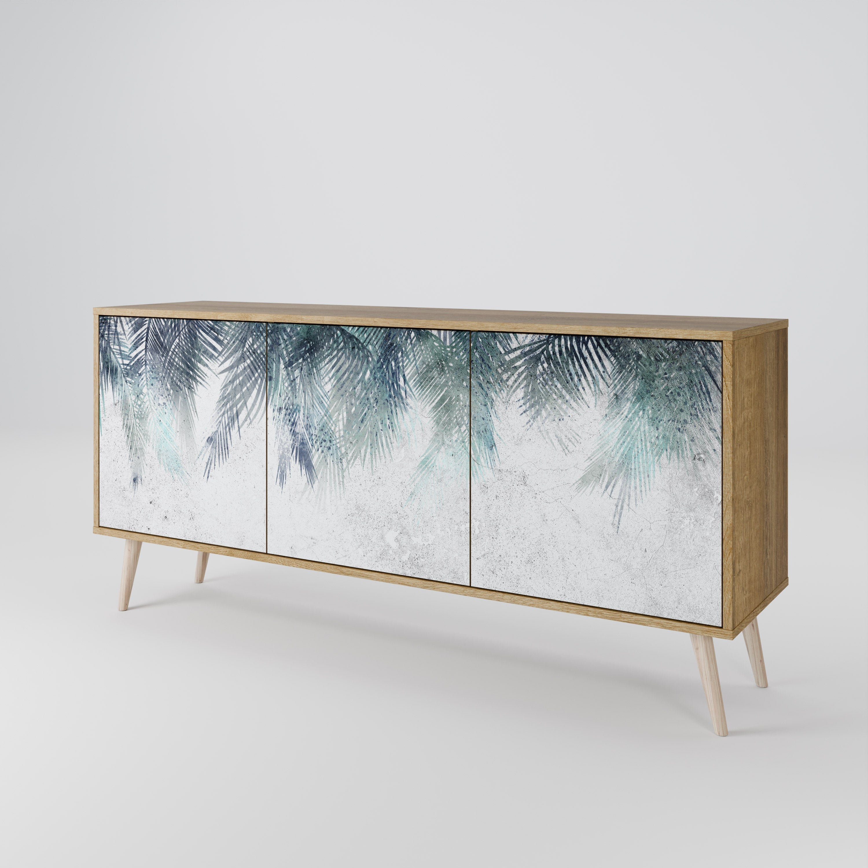 PALM VEIL 3-türiges Sideboard in Eichenoptik