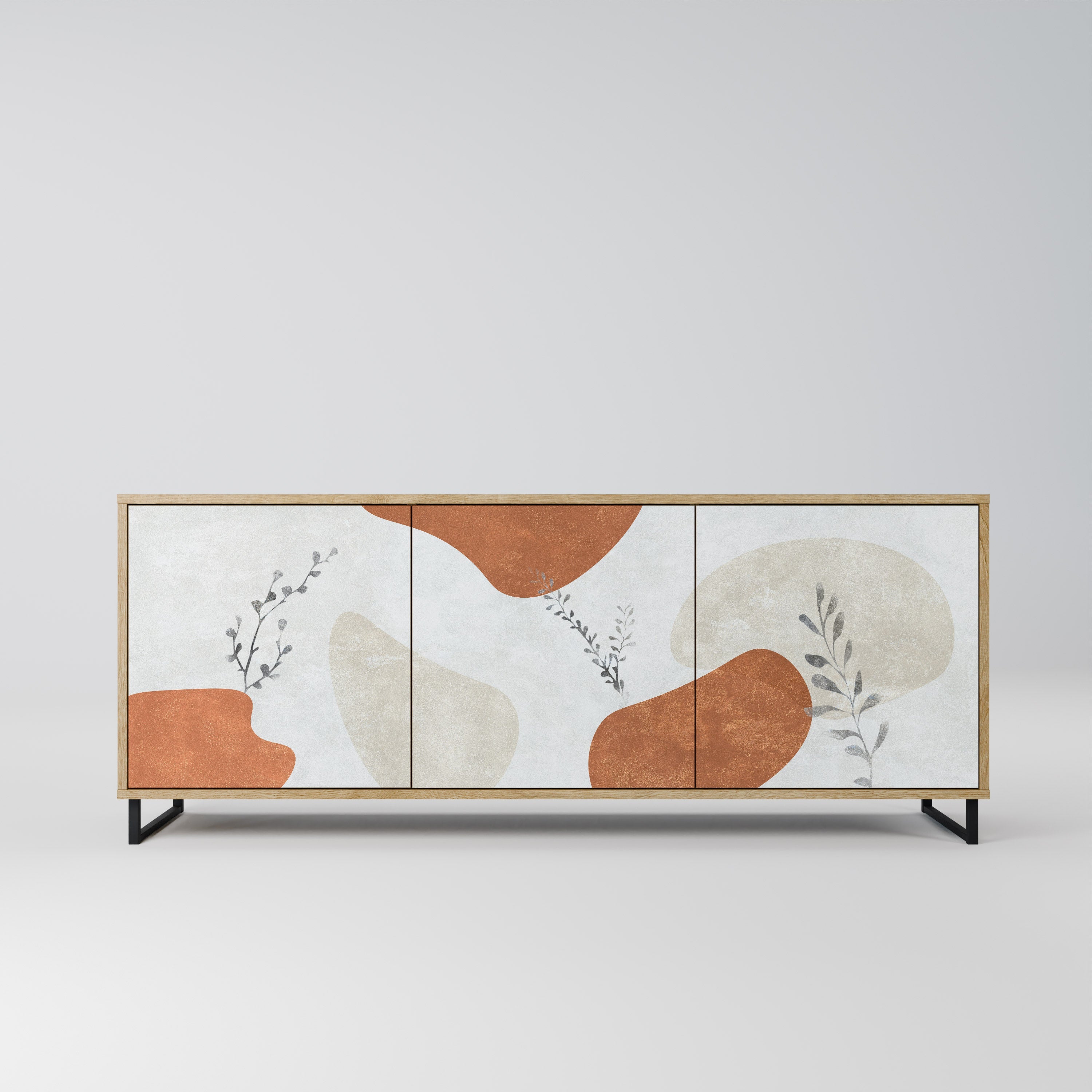 TRANQUIL TWIG 3-türiges Sideboard in Eichenoptik