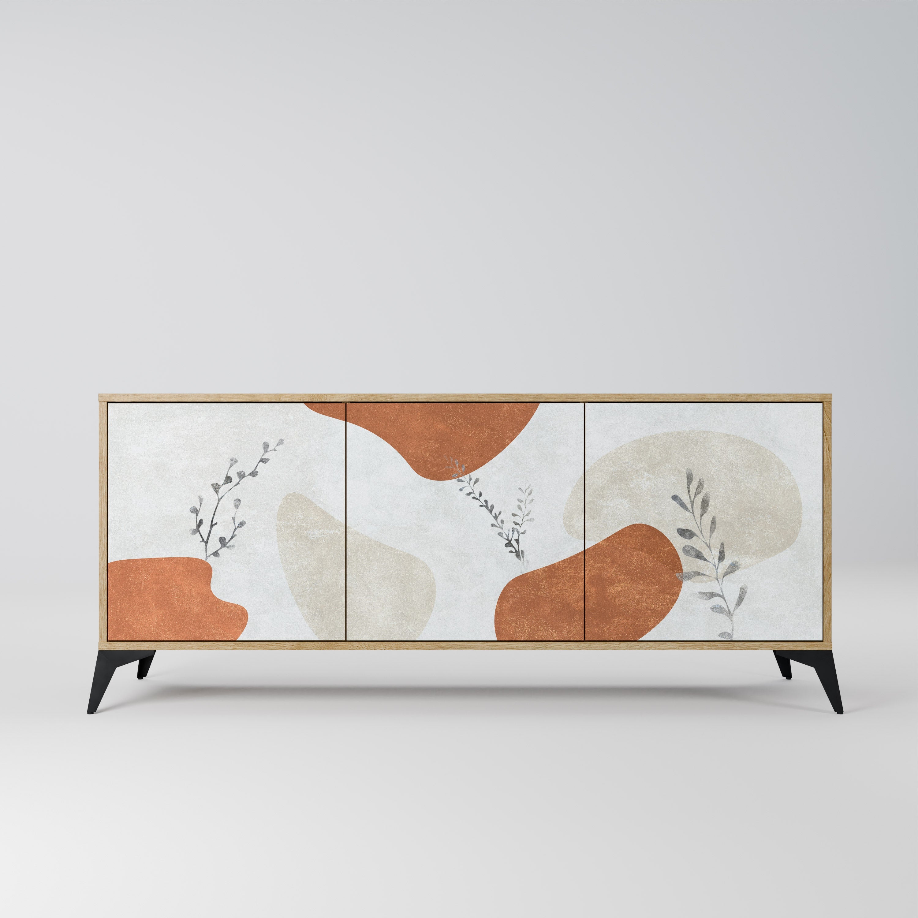 TRANQUIL TWIG 3-türiges Sideboard in Eichenoptik