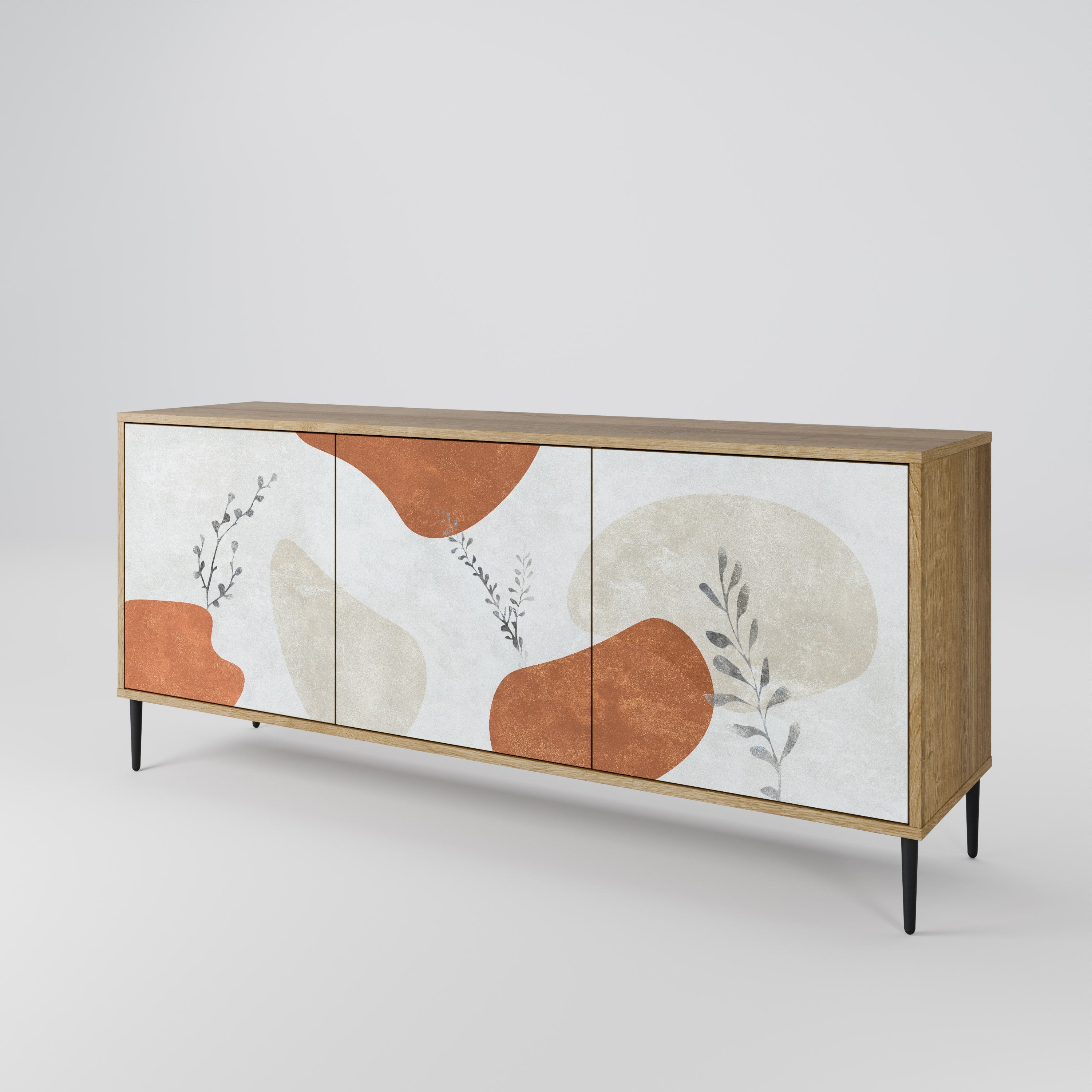 TRANQUIL TWIG 3-türiges Sideboard in Eichenoptik