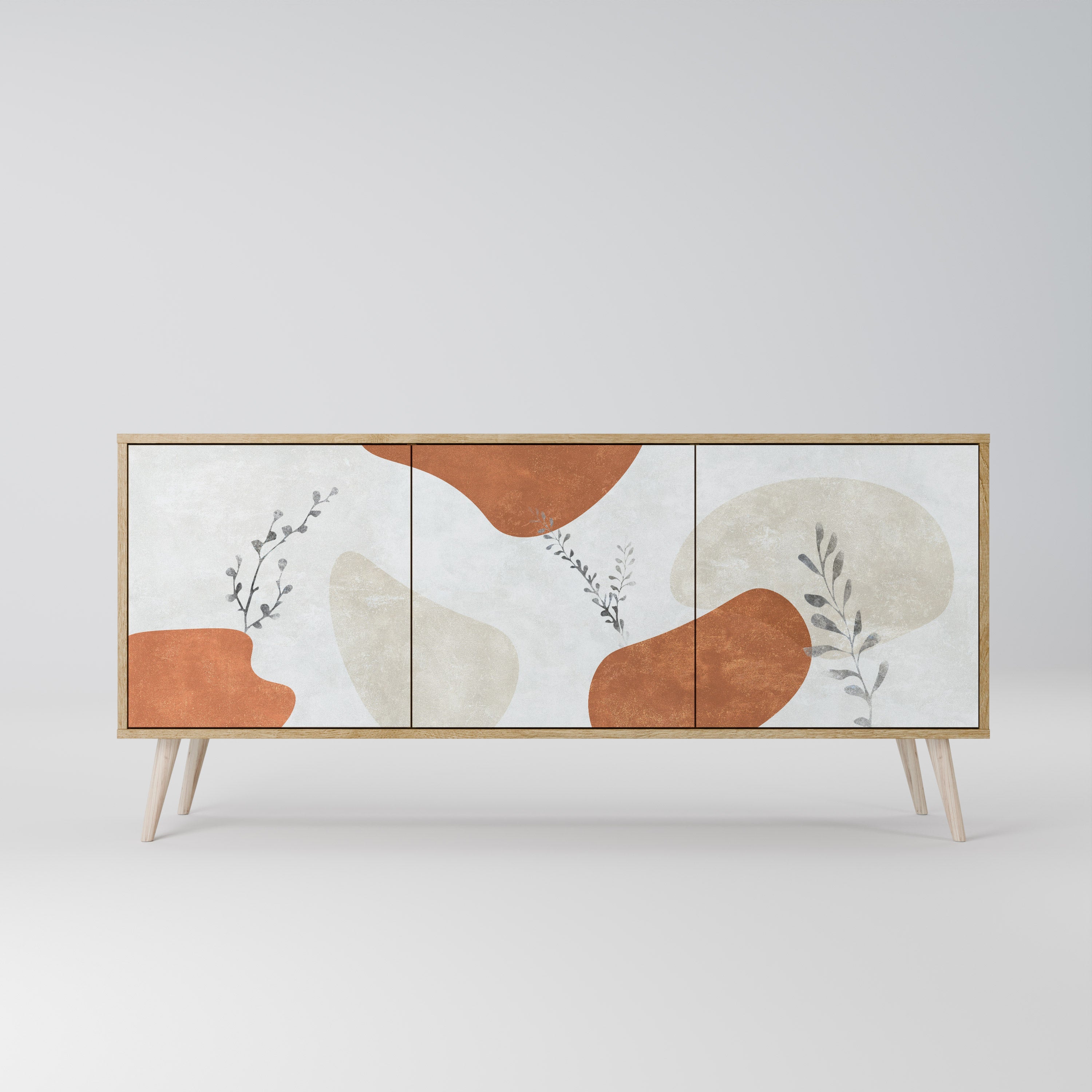 TRANQUIL TWIG 3-türiges Sideboard in Eichenoptik