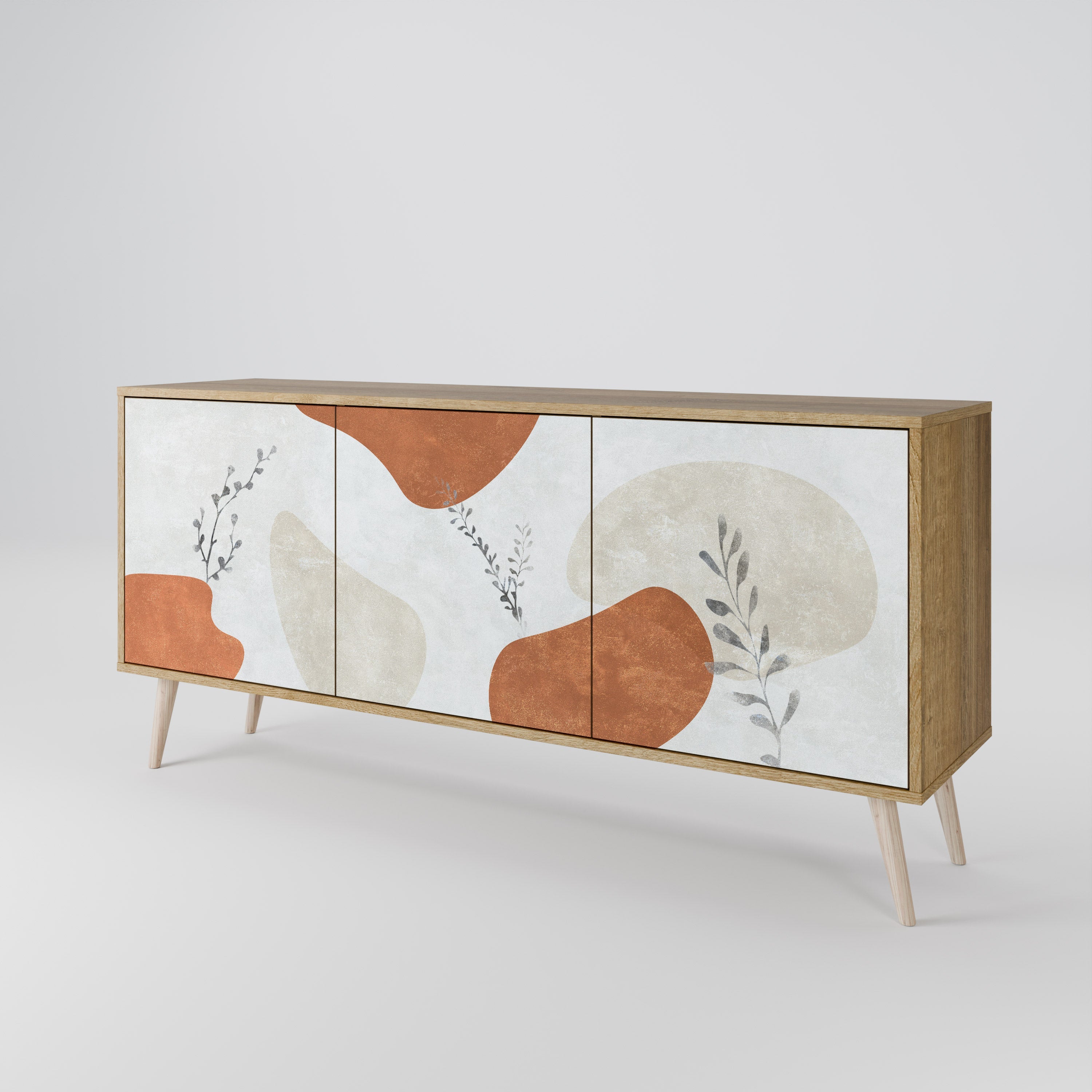 TRANQUIL TWIG 3-türiges Sideboard in Eichenoptik