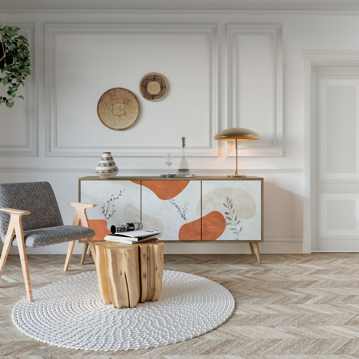 TRANQUIL TWIG 3-türiges Sideboard