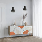 TRANQUIL TWIG Sideboard mit 3 Türen in Eiche-Optik