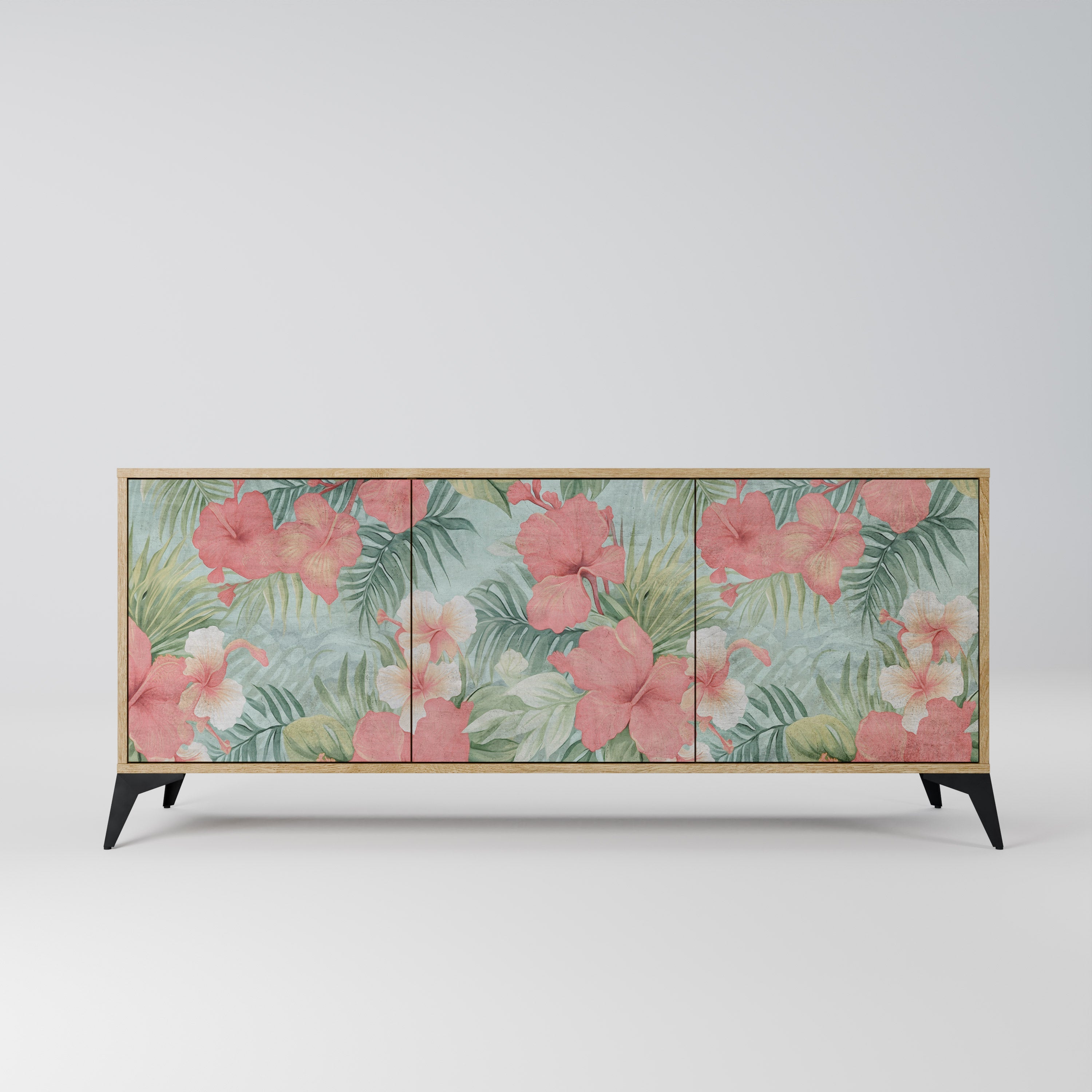 HAWAIIAN SPIRIT 3-türiges Sideboard in Eichenoptik