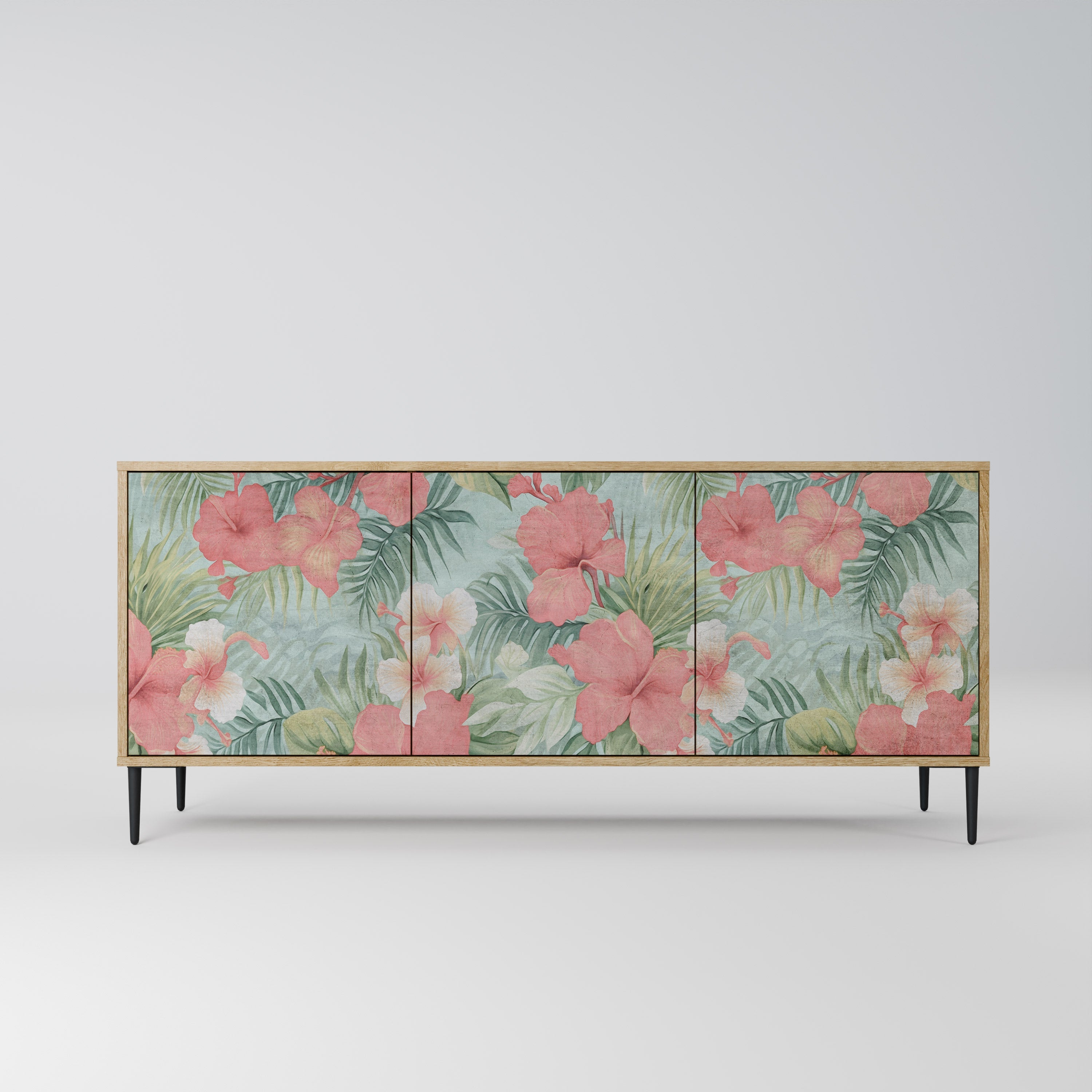 HAWAIIAN SPIRIT 3-türiges Sideboard in Eichenoptik
