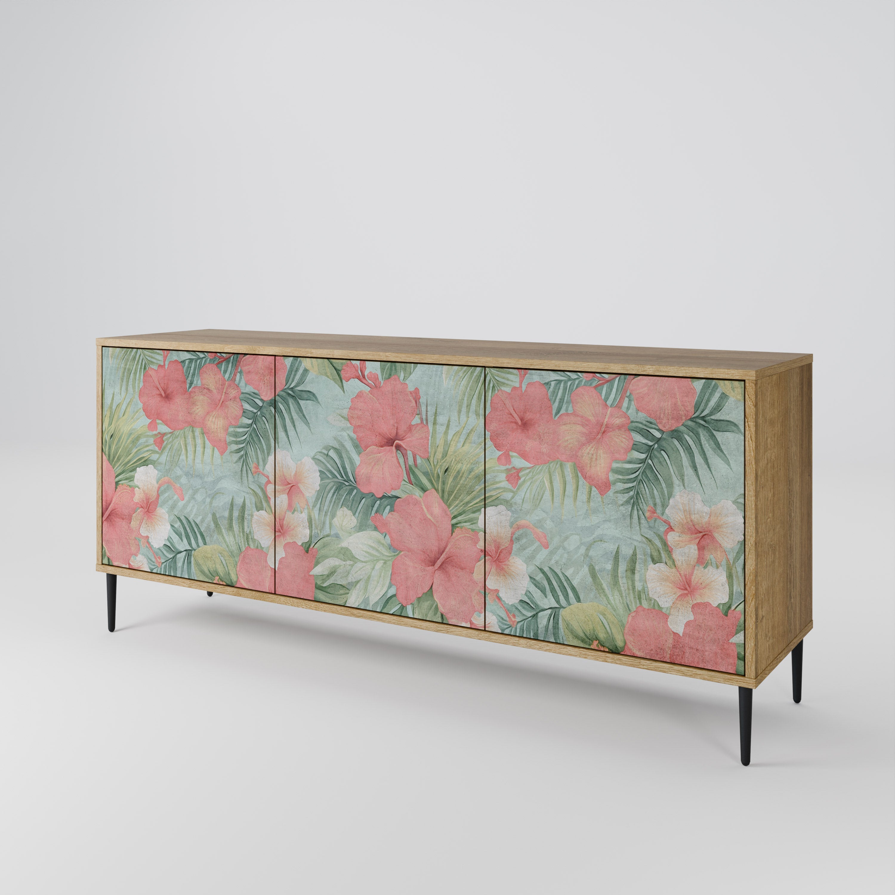 HAWAIIAN SPIRIT 3-türiges Sideboard in Eichenoptik