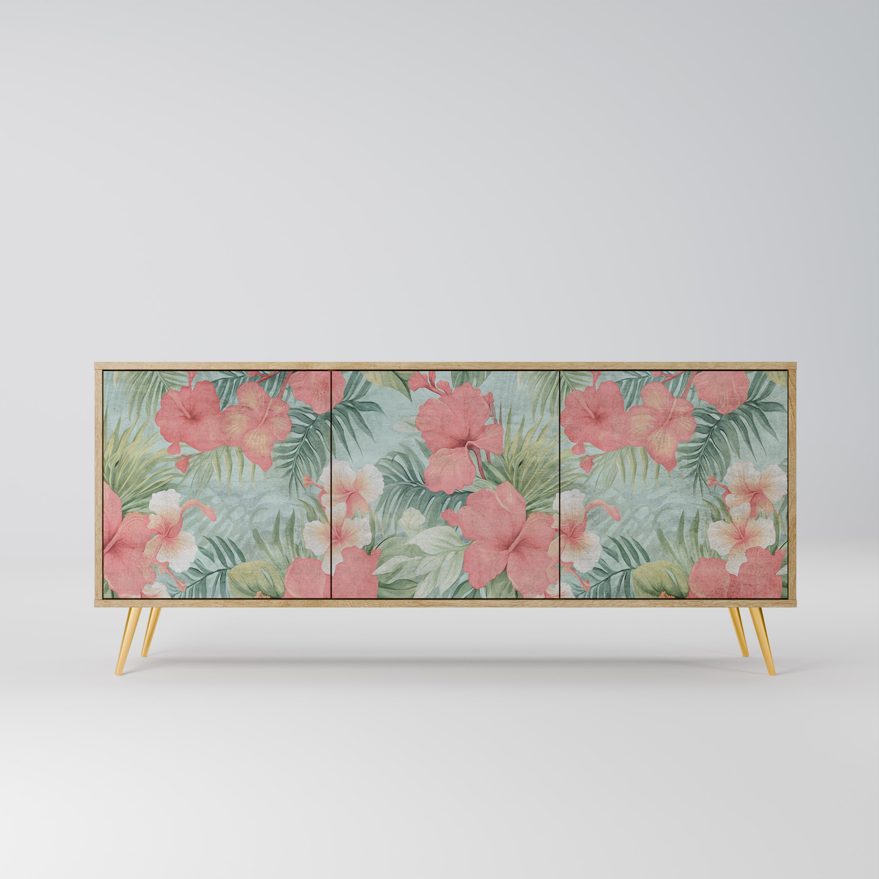 HAWAIIAN SPIRIT 3-türiges Sideboard in Eichenoptik