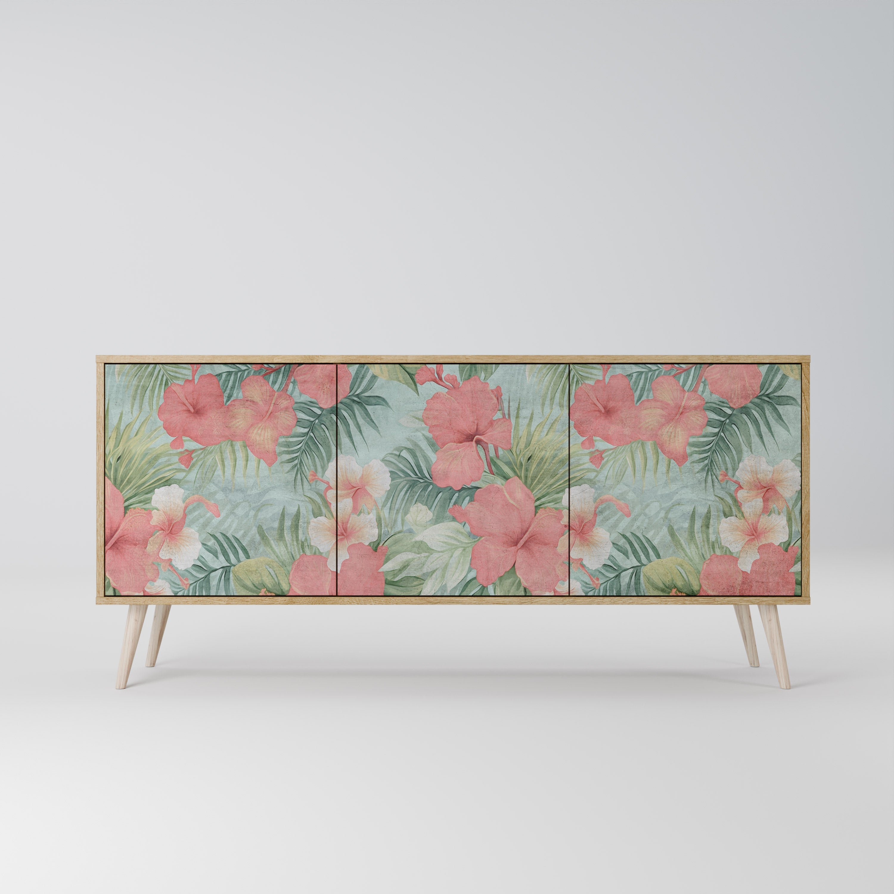 HAWAIIAN SPIRIT 3-türiges Sideboard in Eichenoptik