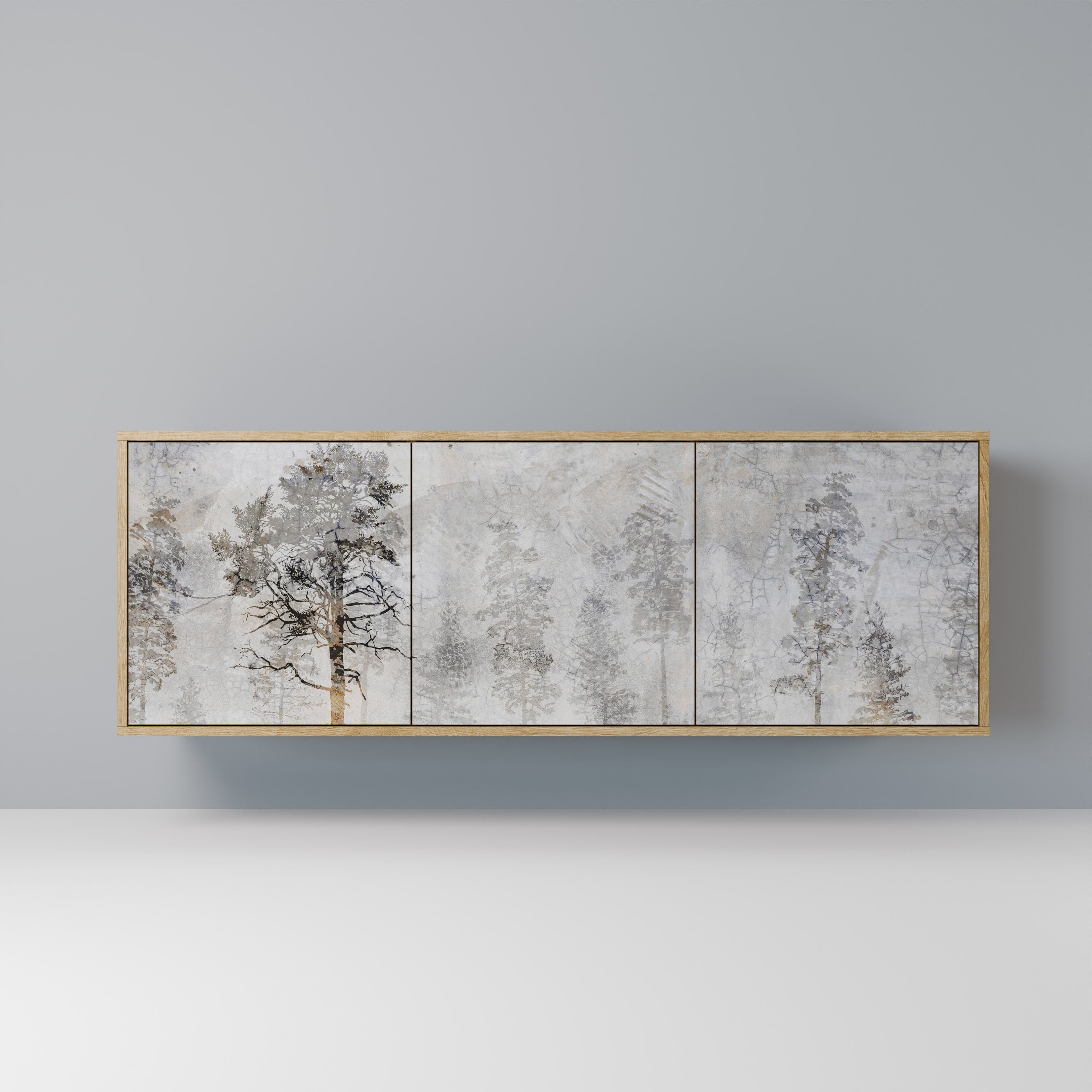 FADE IN THE TREES 3-türiges Sideboard in Eichenoptik